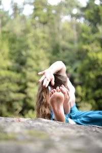 Yoga outdoors