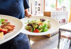 Dish of healthy food