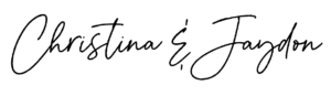 Christina and Jaydon, Signature
